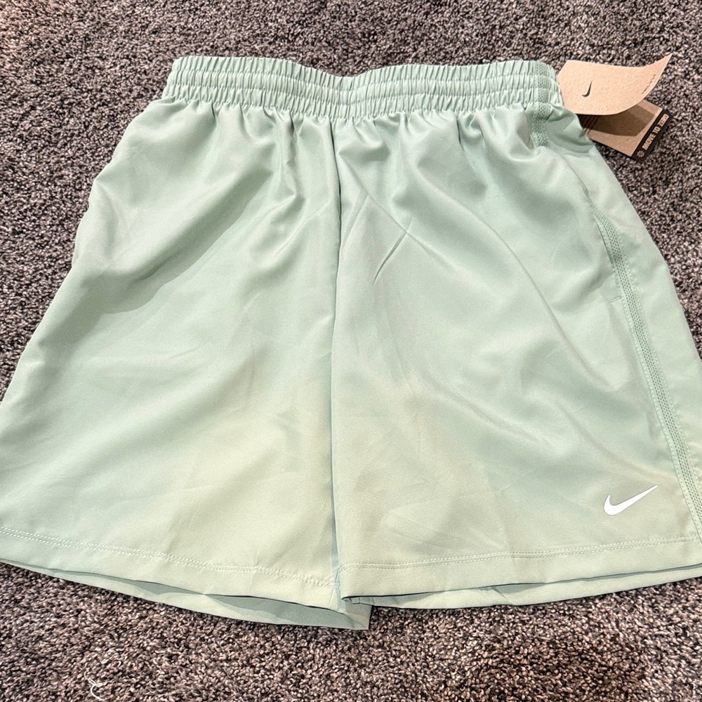 Nike kids Sage Green Athletic Shorts. NWT